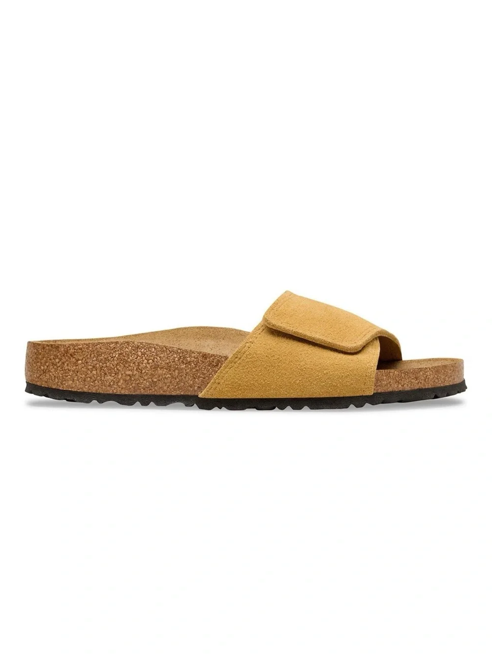 Birkenstock Sylt Suede Slide Sandals in Cork Brown